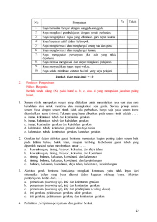 Modul Ajar PJOK SMA | DOCX