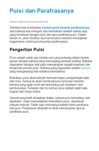 Apa Itu Frasa Puisi Apa Itu Frasa Puisi