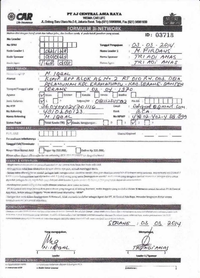 Contoh Pengisian Formulir Pengiriman Barang - IMAGESEE