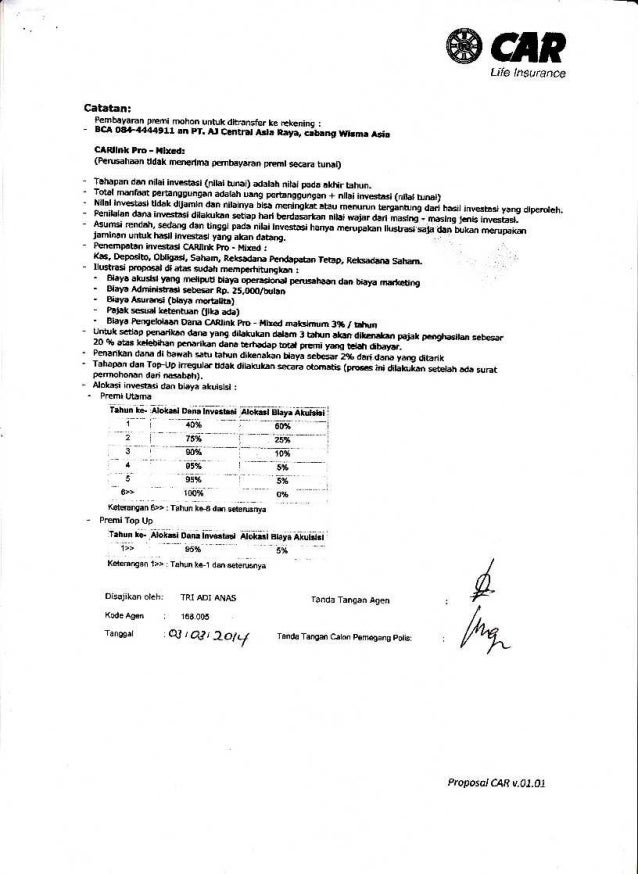 Contoh pengisian formulir tabungan 3i network tertanggung 