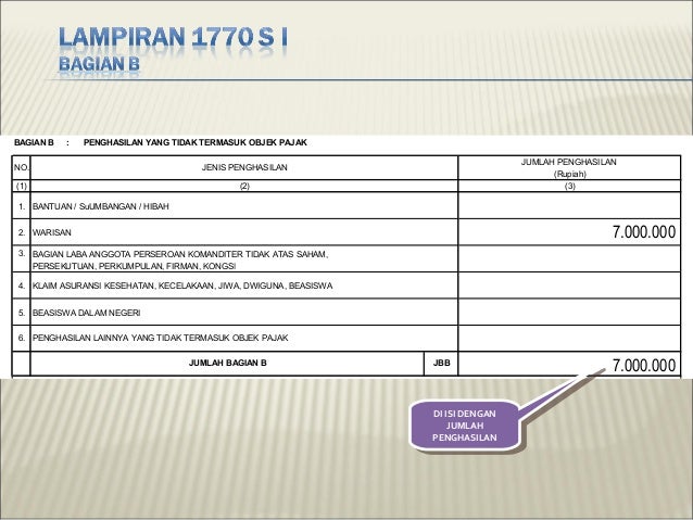 Contoh pengisian spt p ph op 1770 s & 1770ss 2009