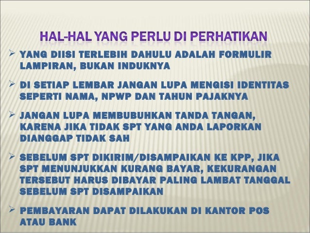 Contoh pengisian spt p ph op 1770 s & 1770ss 2009