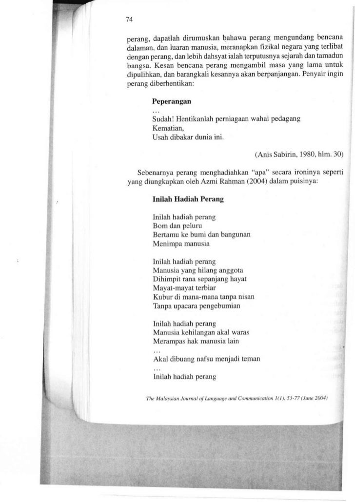 Contoh penulisan artikel format apa (pusi perang)