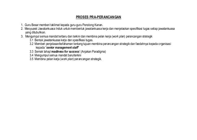 Contoh perancangan strategik sekolah