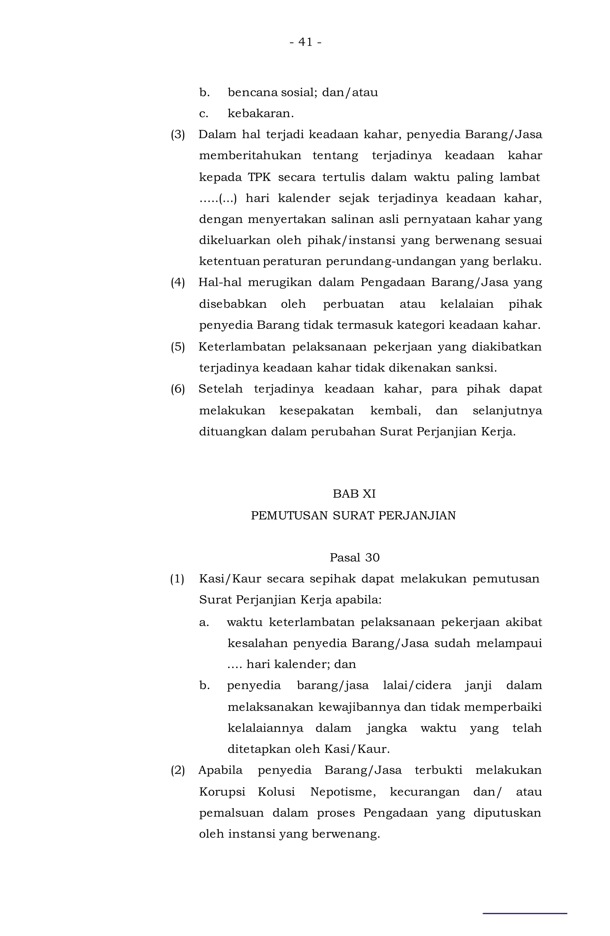 Contoh peraturan bupati ttg pengadaan barang dan jasa di desa terbaru | DOC