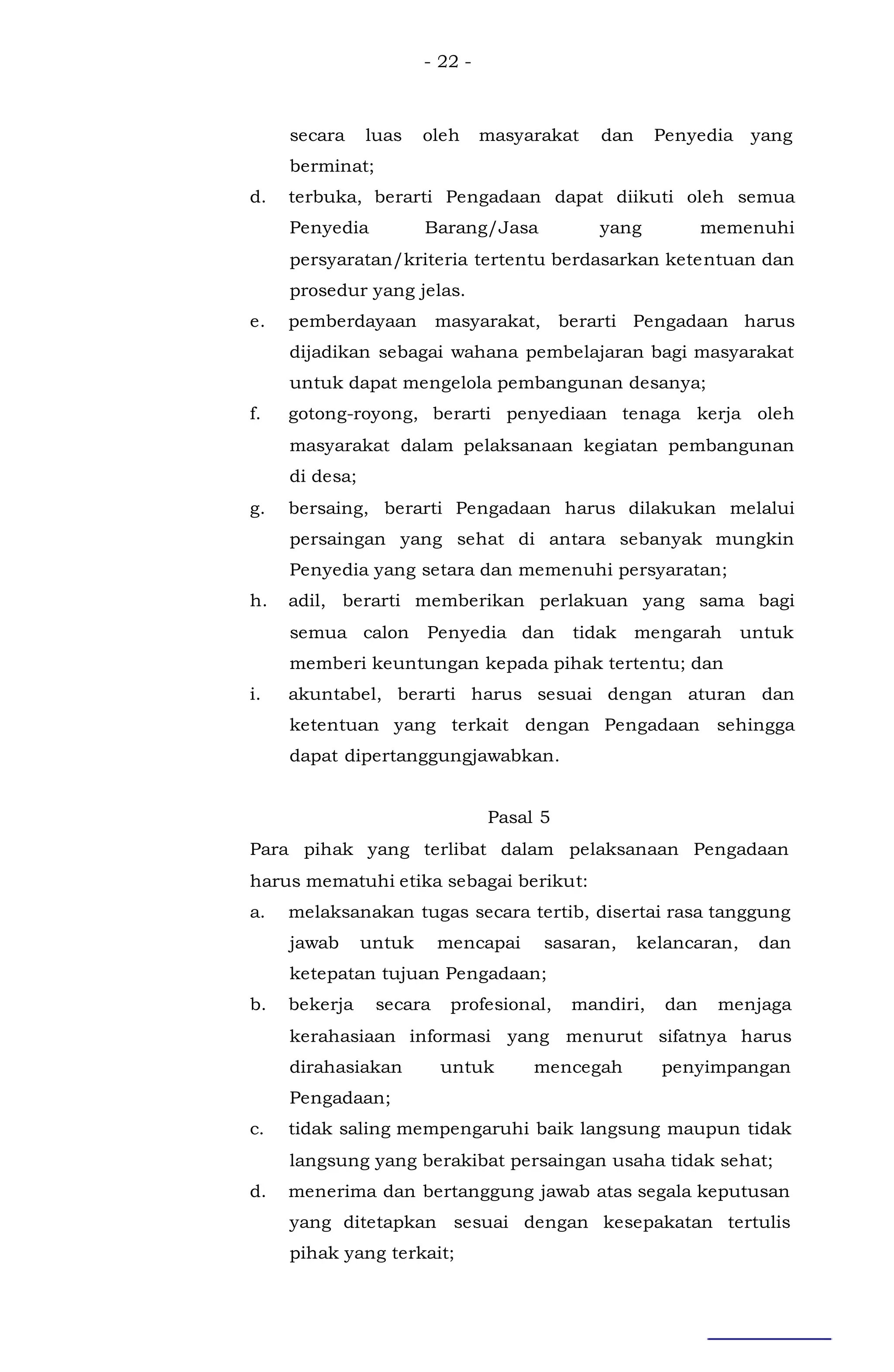 Contoh peraturan bupati ttg pengadaan barang dan jasa di desa terbaru | DOC