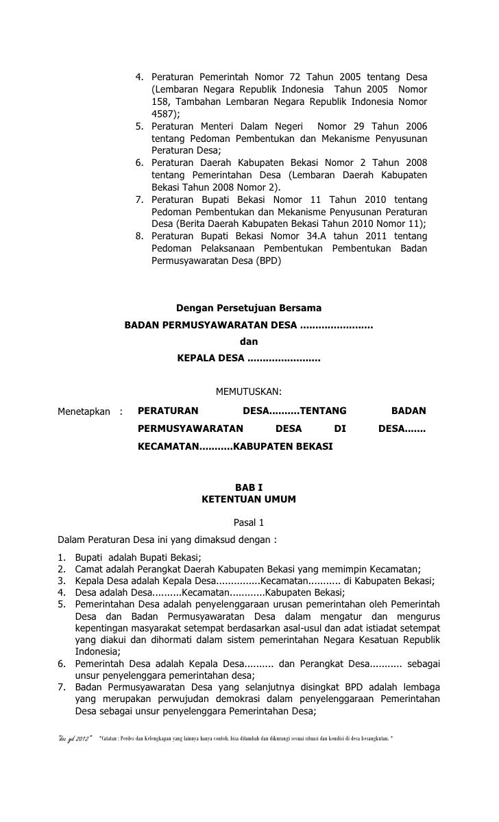 Contoh Surat Lamaran Bpd