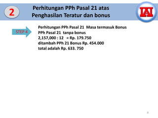 contoh Perhitungan PPh Pasal 21 Pegawai Tetap.pptx