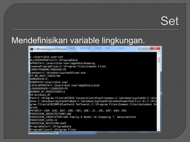 Contoh Perintah Command Prompt | PPT | Free Download