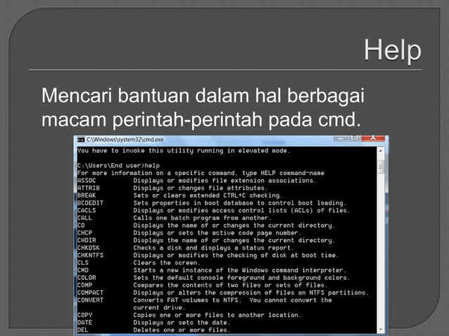 Contoh Perintah Command Prompt | PPT