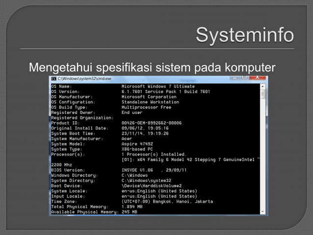 Contoh Perintah Command Prompt | PPT