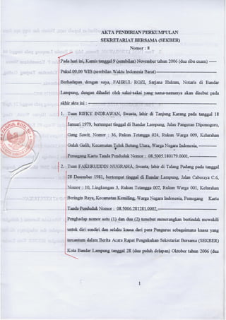 Contoh Permohonan Website Komunitas