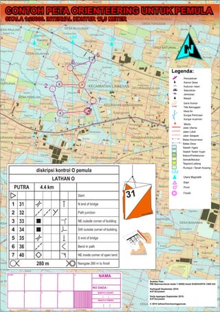 Contoh peta rbi untuk orienteering 