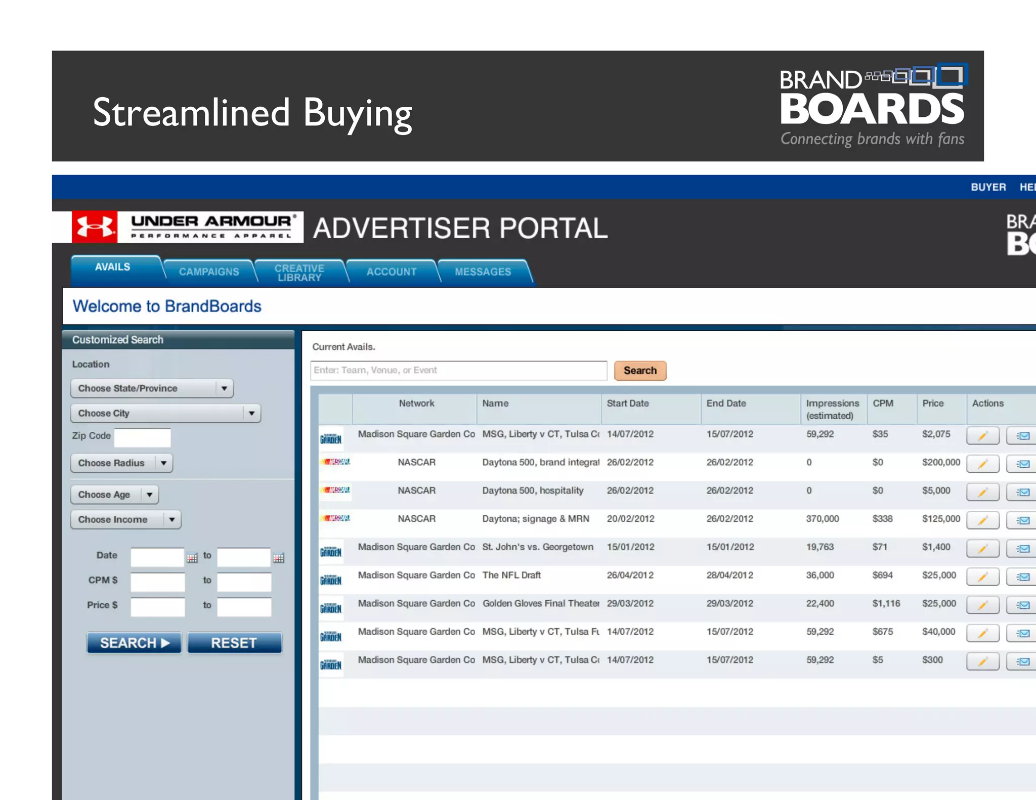 Streamlined Buying
6