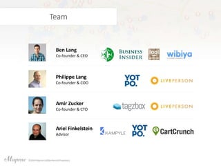 Team
Ben Lang
Co-founder & CEO
Philippe Lang
Co-founder & COO
Amir Zucker
Co-founder & CTO
Ariel Finkelstein
Advisor
 