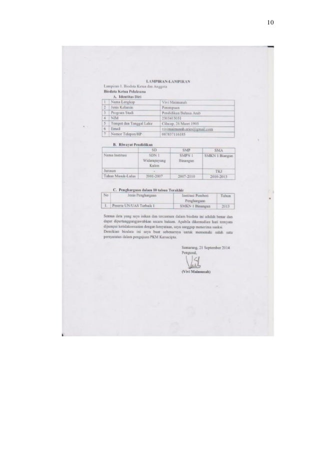 Contoh pkm kc lolos dikti 2014