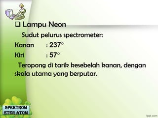 Spektrom
eter Atom
 