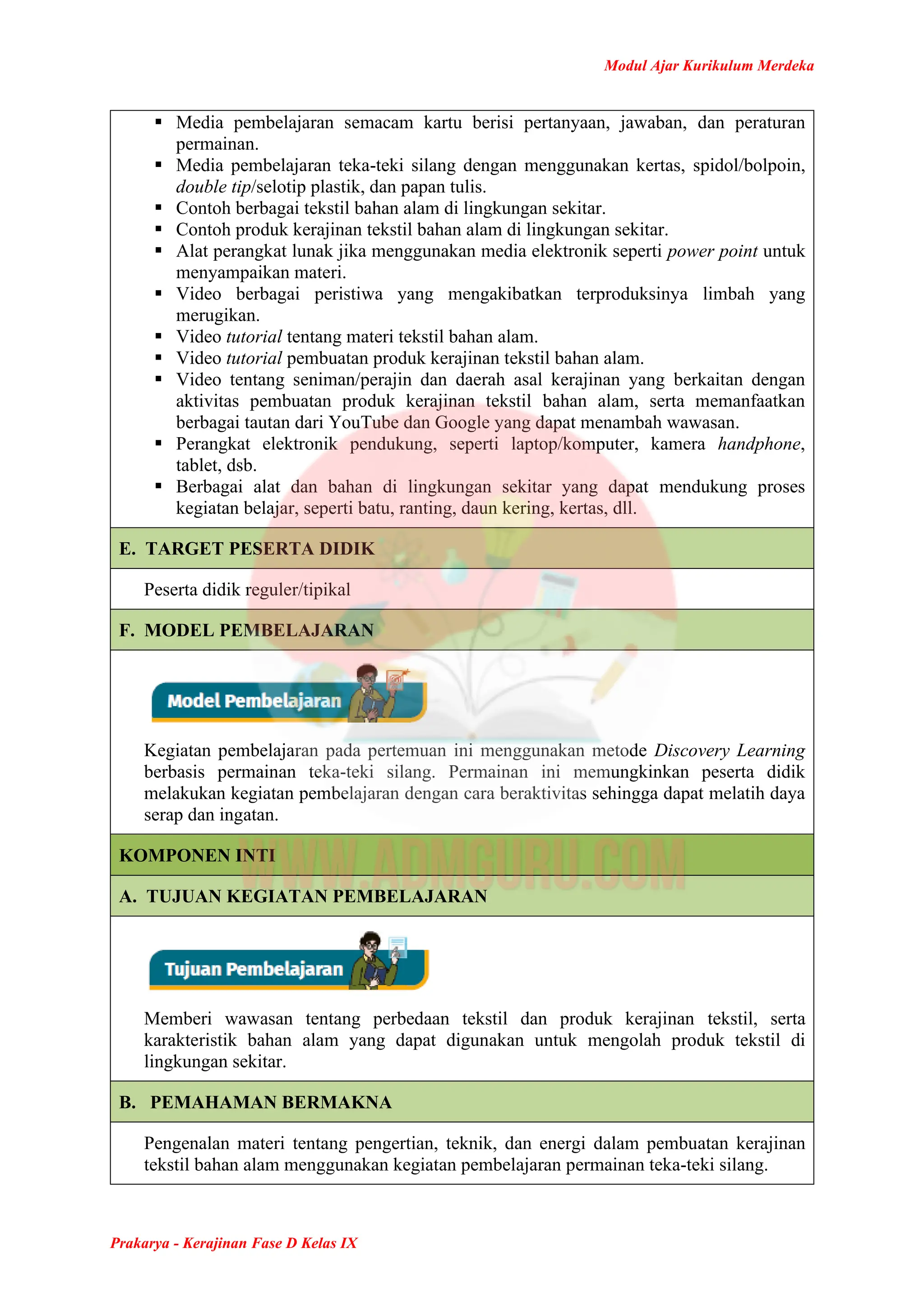 Modul Ajar Prakarya Keraj…