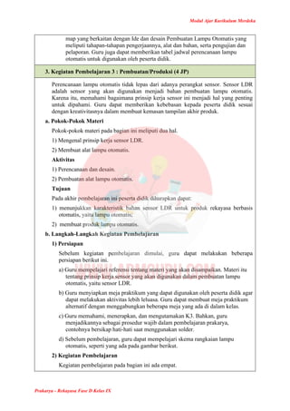 Modul Ajar Prakarya Rekayasa Kelas 9 Kurikulum Merdeka | PDF