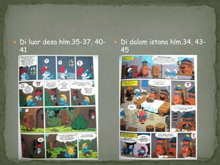  Di luar desa hlm.35-37, 40-
41
 Di dalam istana hlm.34, 43-
45
 