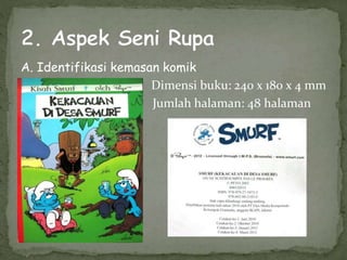 A. Identifikasi kemasan komik
Dimensi buku: 240 x 180 x 4 mm
Jumlah halaman: 48 halaman
 