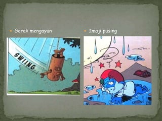  Gerak mengayun  Imaji pusing
 