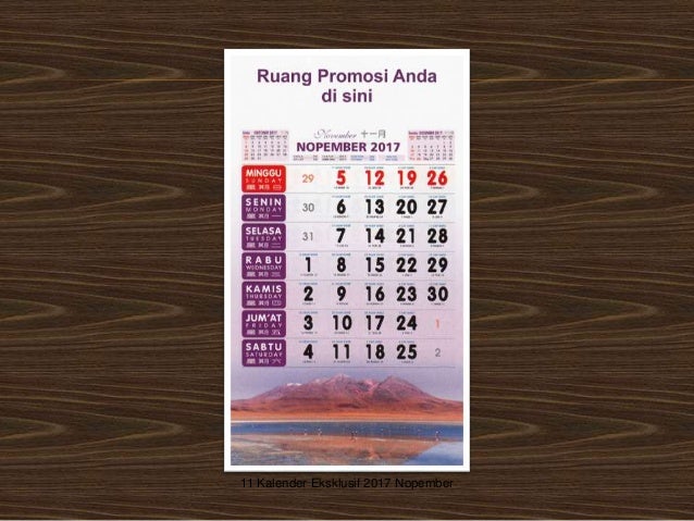 Contoh Produk Kalender Eksklusif 2017 Gambar Alam Dunia