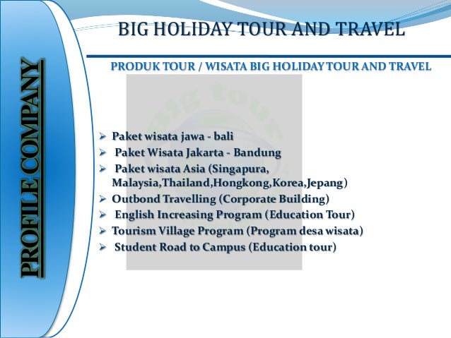 Contoh Company Profile Biro Perjalanan Wisata - Simak 