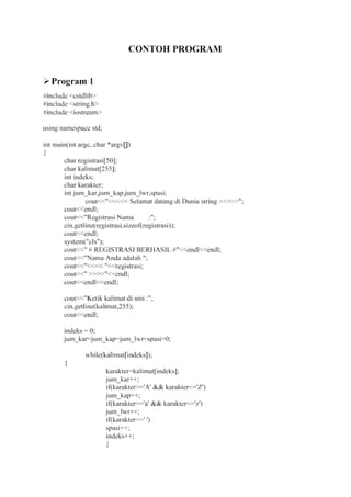 Contoh program string | PDF