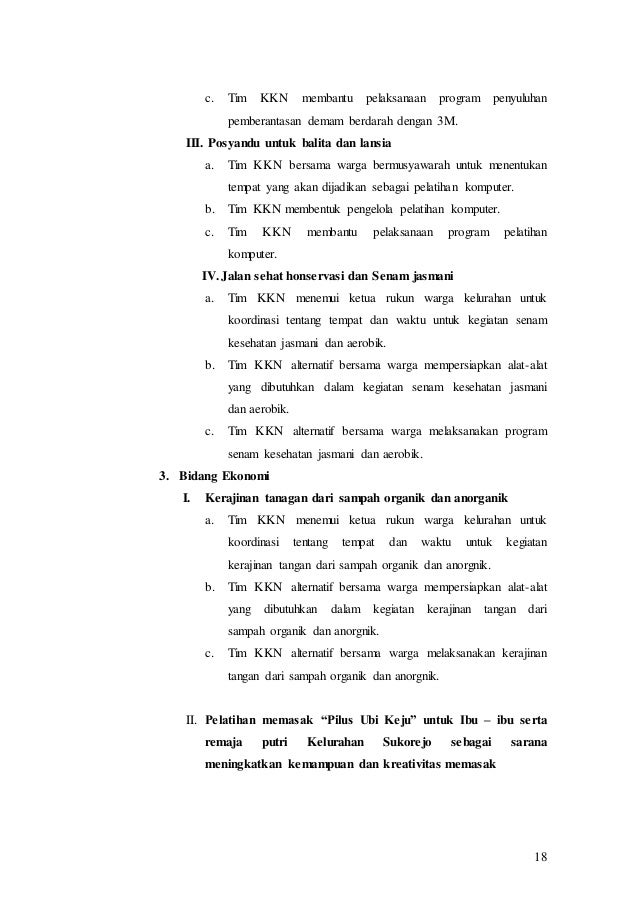 contoh proposal kkn Contoh proposal kkn contoh proposal kkn Contoh proposal kkn