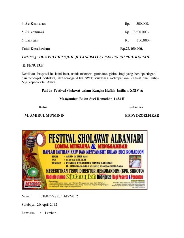 Contoh Proposal Marawis