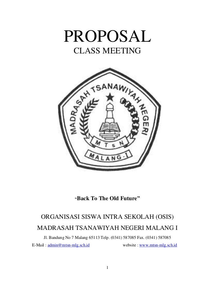 Contoh proposal osis