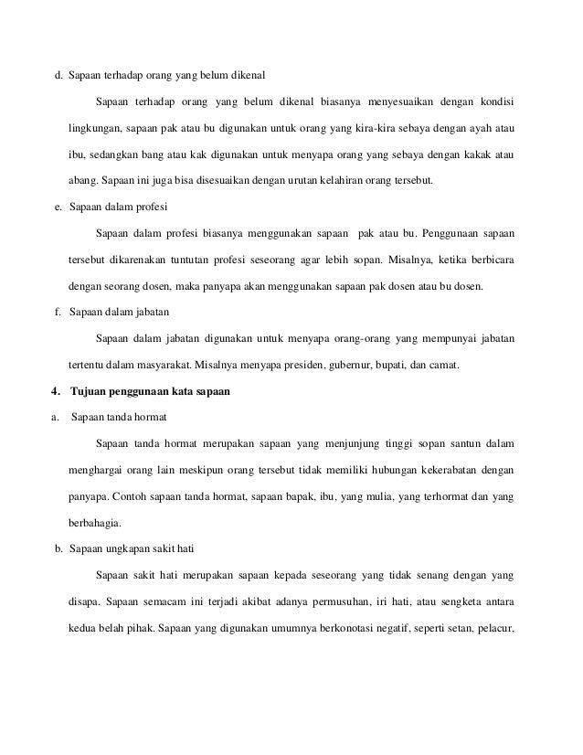 Contoh Kalimat Sapaan Dari Kata Pak Guru Berbagai Contoh Materi