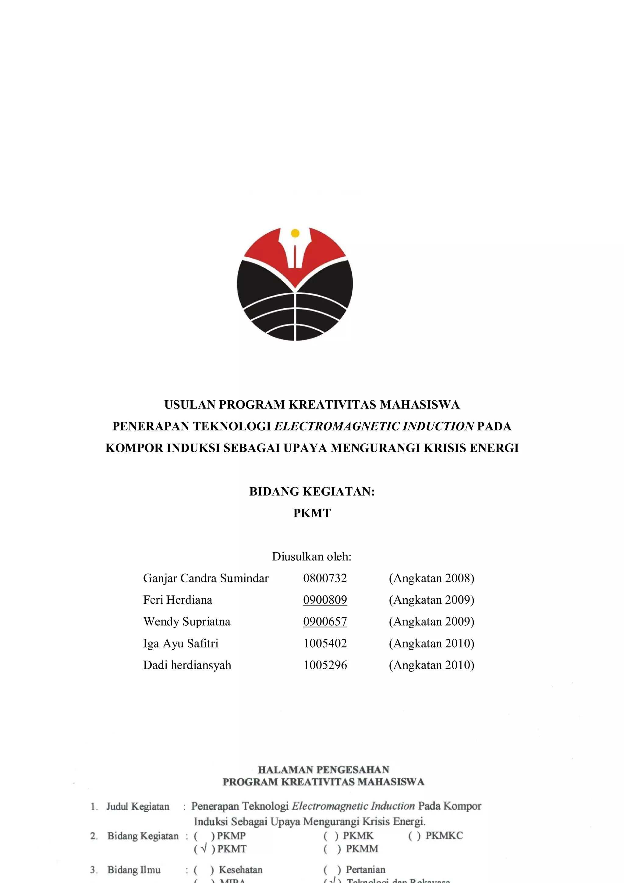 Contoh proposal pkm yang didanai dikti | PDF