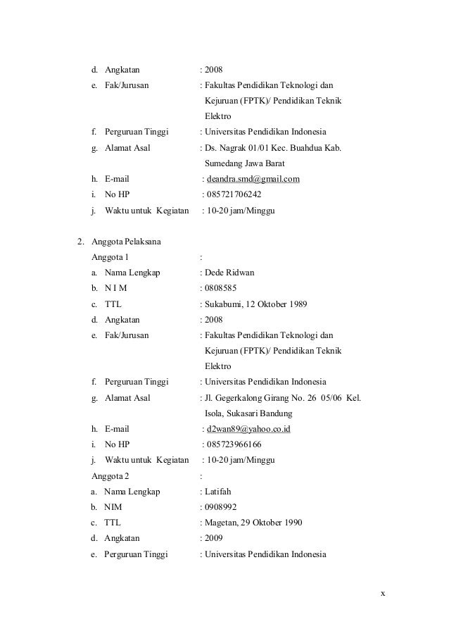 Contoh proposal pkm yang didanai dikti