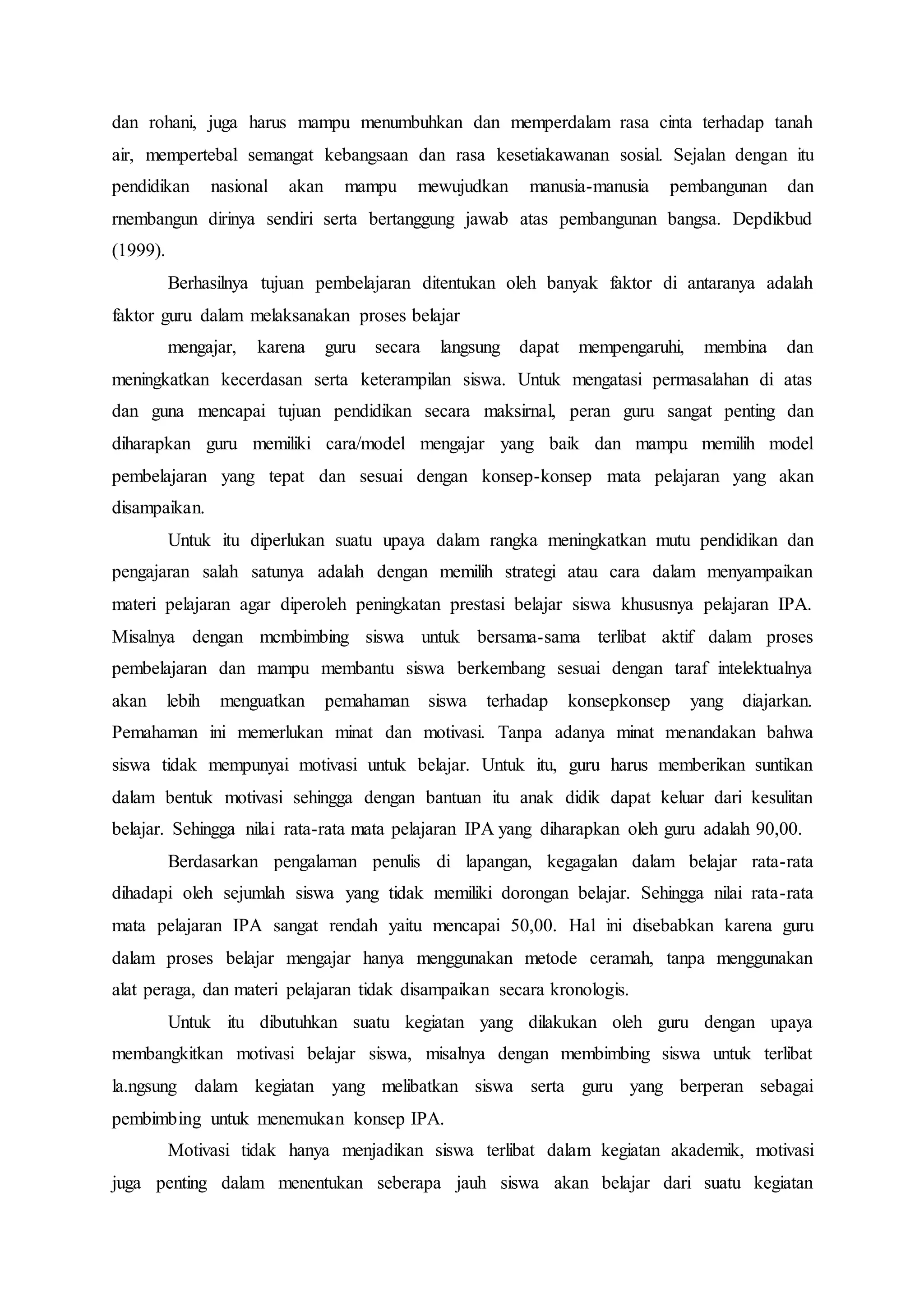 Contoh proposal ptk | DOCX