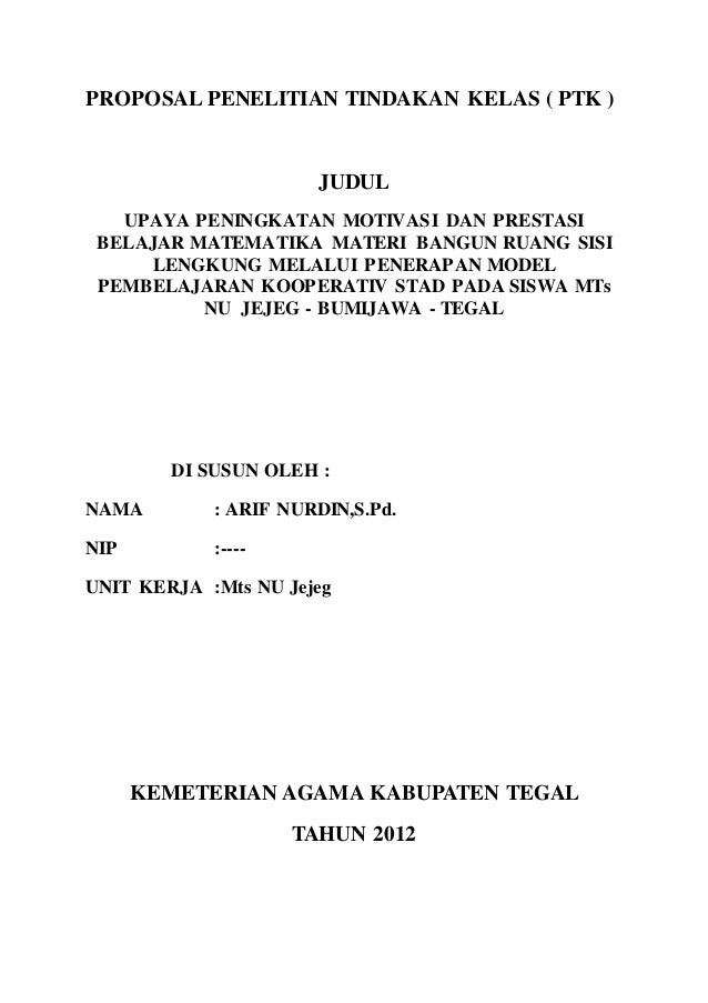 Contoh Proposal Ptk 2