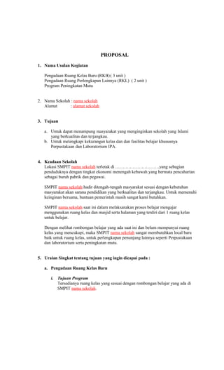 Contoh proposal smpit_utk_grant_rkb_rpl | DOC