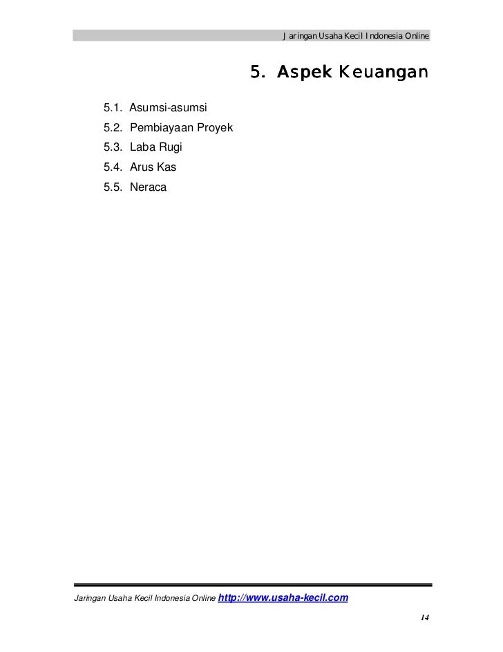 Contoh proposal usaha Contoh proposal usaha