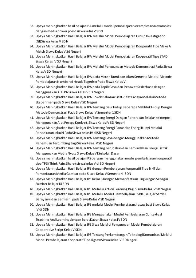 Contoh Ptk Lengkap Ipa Sd Kelas 5 Sd Contoh Ptk Lengkap Ipa Sd Kelas 5 Sd