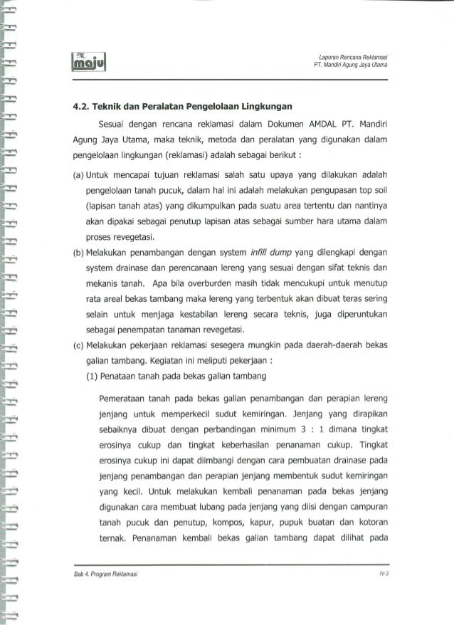 Contoh Dokumen Amdal Pertambangan