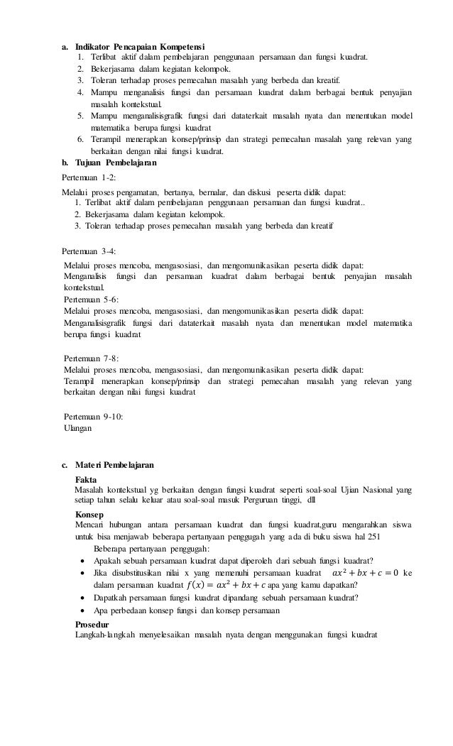 Contoh rpp 2013 matematika sma