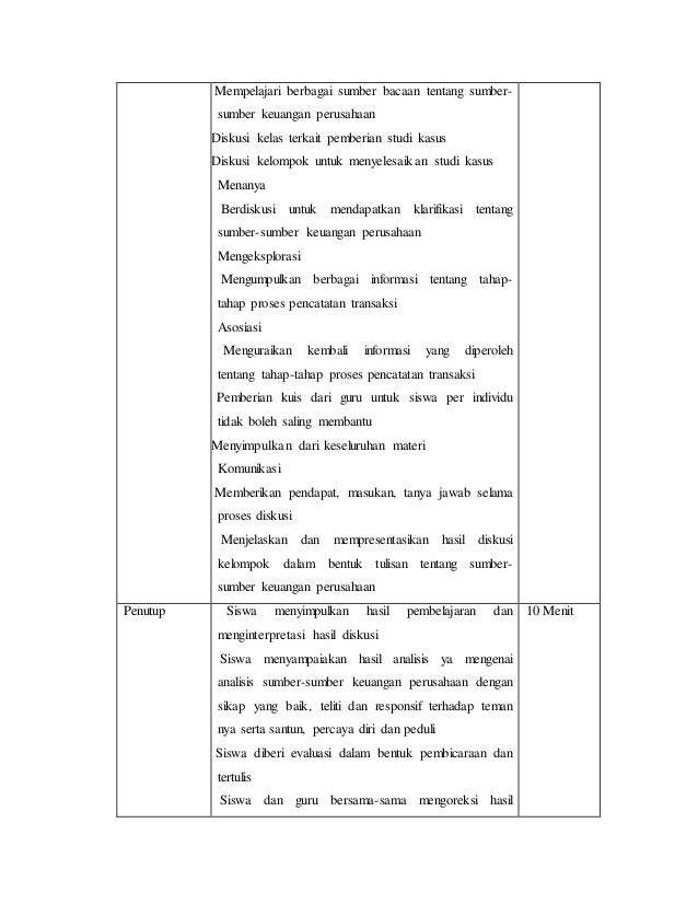 Contoh rpp akuntansi kurikulum 2013