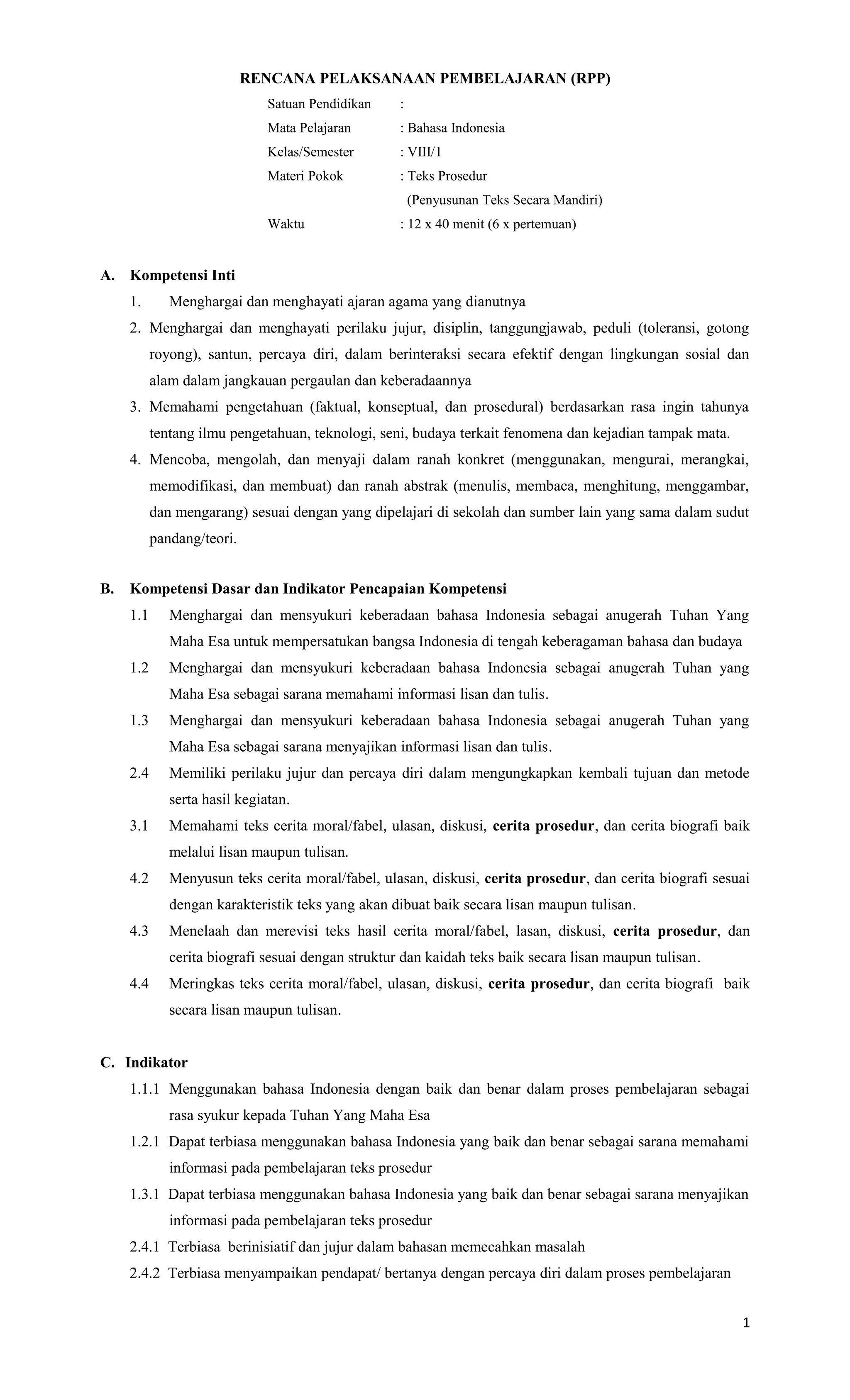 Contoh rpp bahasa_indonesia_k13_kelas_vi | DOC