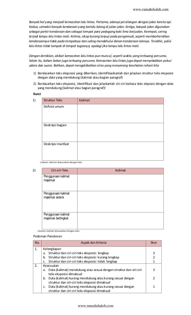 Contoh rpp teks eksposisi smp kelas 7
