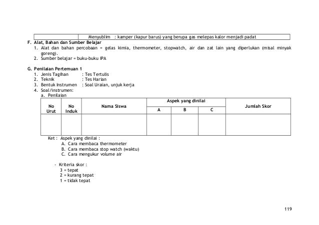 Contoh rpp ipa terpadu