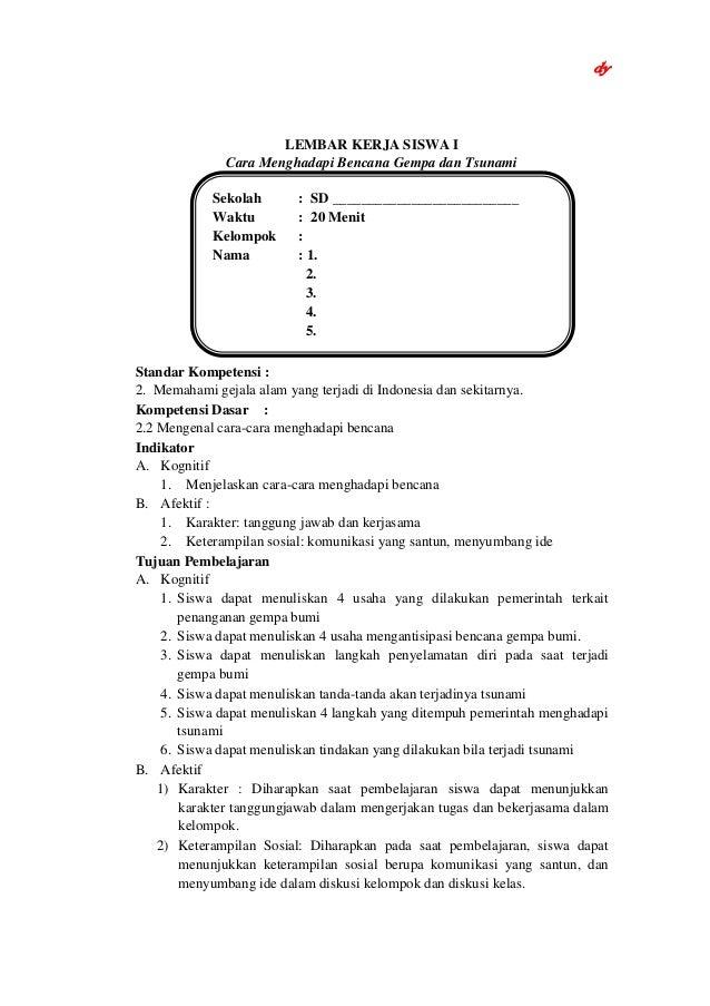  Contoh IPS IPS Kelas VI