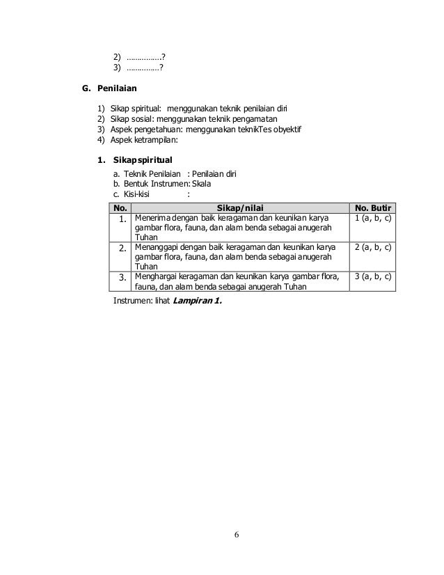 Contoh Rpp Kurikulum 2013