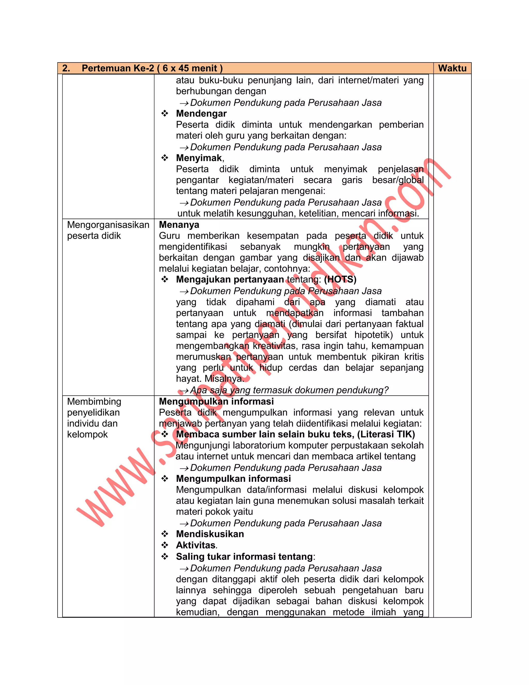 Contoh rpp praktikum akuntansi perusahaan jasa dan mnf xi | PDF