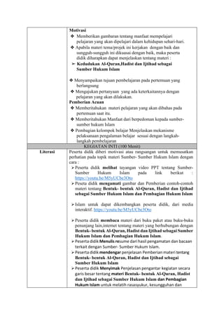 Contoh rpp sesuai standar ukin | PDF